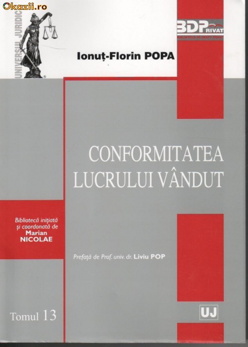 Conformitatea lucrului vandut - Tomul 13 - 113264 foto mare