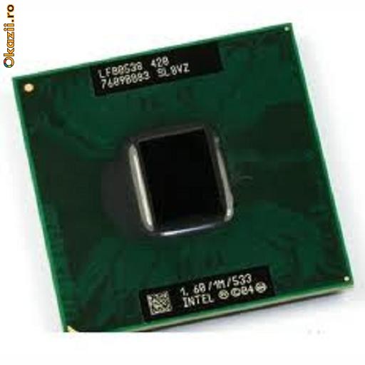Procesor laptop folosit Intel Celeron M 420 SL8VZ 1600Mhz foto mare