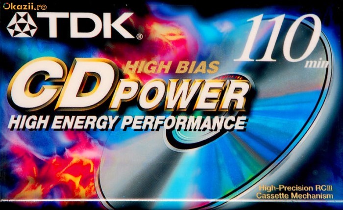Casete audio TDK CDPower 110min originale foto mare