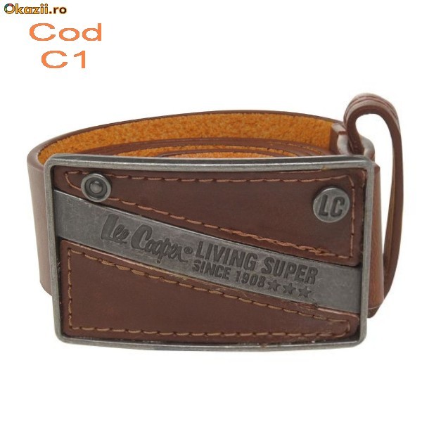 Curea originala maro Lee Cooper foto mare
