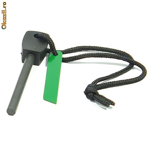 Amanar mare - 10 cm lungime - cremene - scaparici - magneziu - pentru aprins focul foto mare