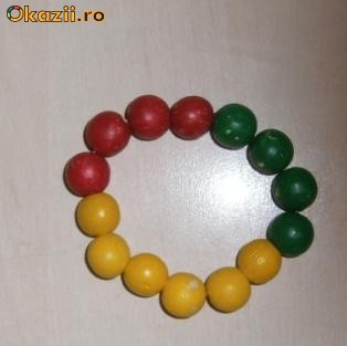 Bratari Handmade din Lemn tip Reggae Rasta cadou ideal pentru martisor foto mare