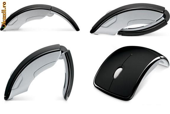 Mouse wireless Arch mouse optic 2,4 GHz, 10m foto mare