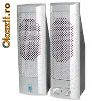 A4Tech AS-215, 2.0 Stereo Speakers (Silver/Black foto mare