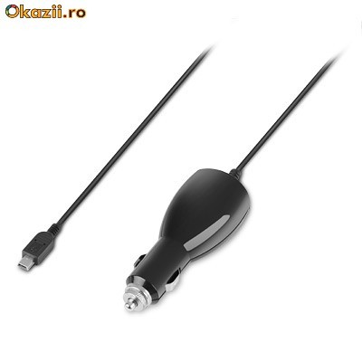 Cel mai bun pret - Incarcator 12V cu iesire mini USB 5V \ 1.2A - PDA, GPS, Aparat Foto Digital, smartphone, sistem de navigatie, MP3 player, foto mare