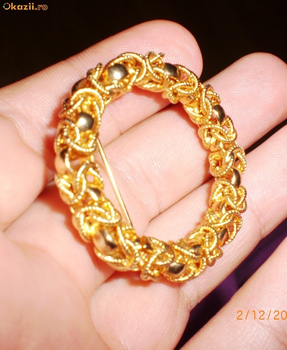 Urgent!!!vand brosa din aur 14k-10,57 grame foto mare