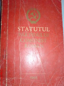 Statutul PCR Partidului Comunist Roman 1965 foto Statutul PCR Partidului Comunist Roman 1965 foto
