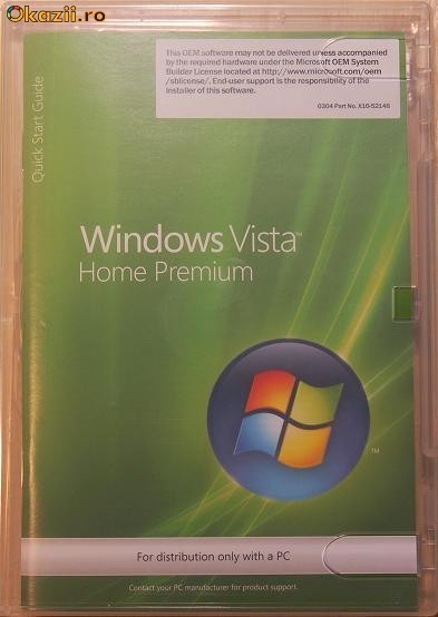 ++WINDOWS VISTA HOME PREMIUM ORIGINAL CU LICENTA++ foto mare