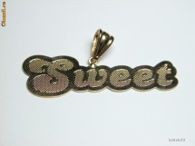 Pandant placat cu aur - SWEET foto