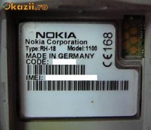 Vand telefon mobil NOKIA 1100 made in germany foto