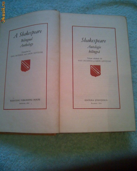Shakespeare - Antologie bilingva foto mare