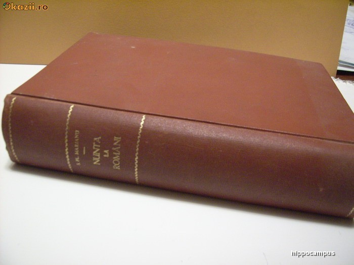 Nunta la romani - S. Fl. Marianu - editia 1890 foto mare
